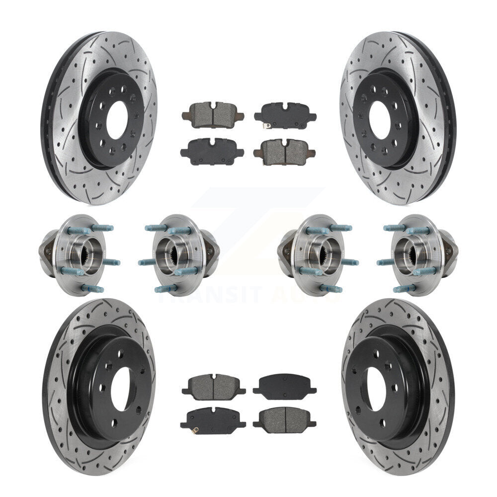 Kit de plaquettes de Rotor de frein, roulement de moyeu avant et arrière (10 pièces) pour Chevrolet Equinox GM
