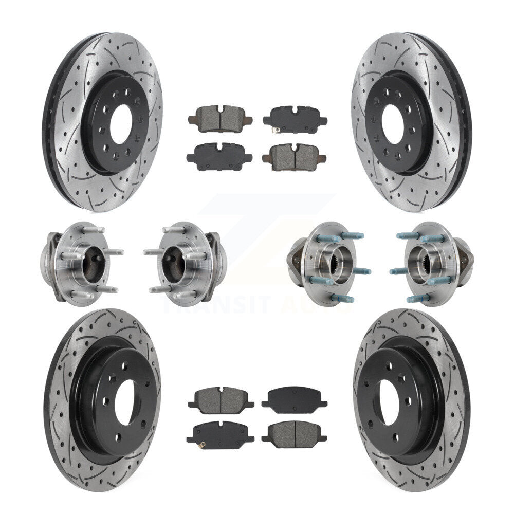 Kit de plaquettes de Rotor de frein, roulement de moyeu avant et arrière (10 pièces) pour Chevrolet Equinox GM