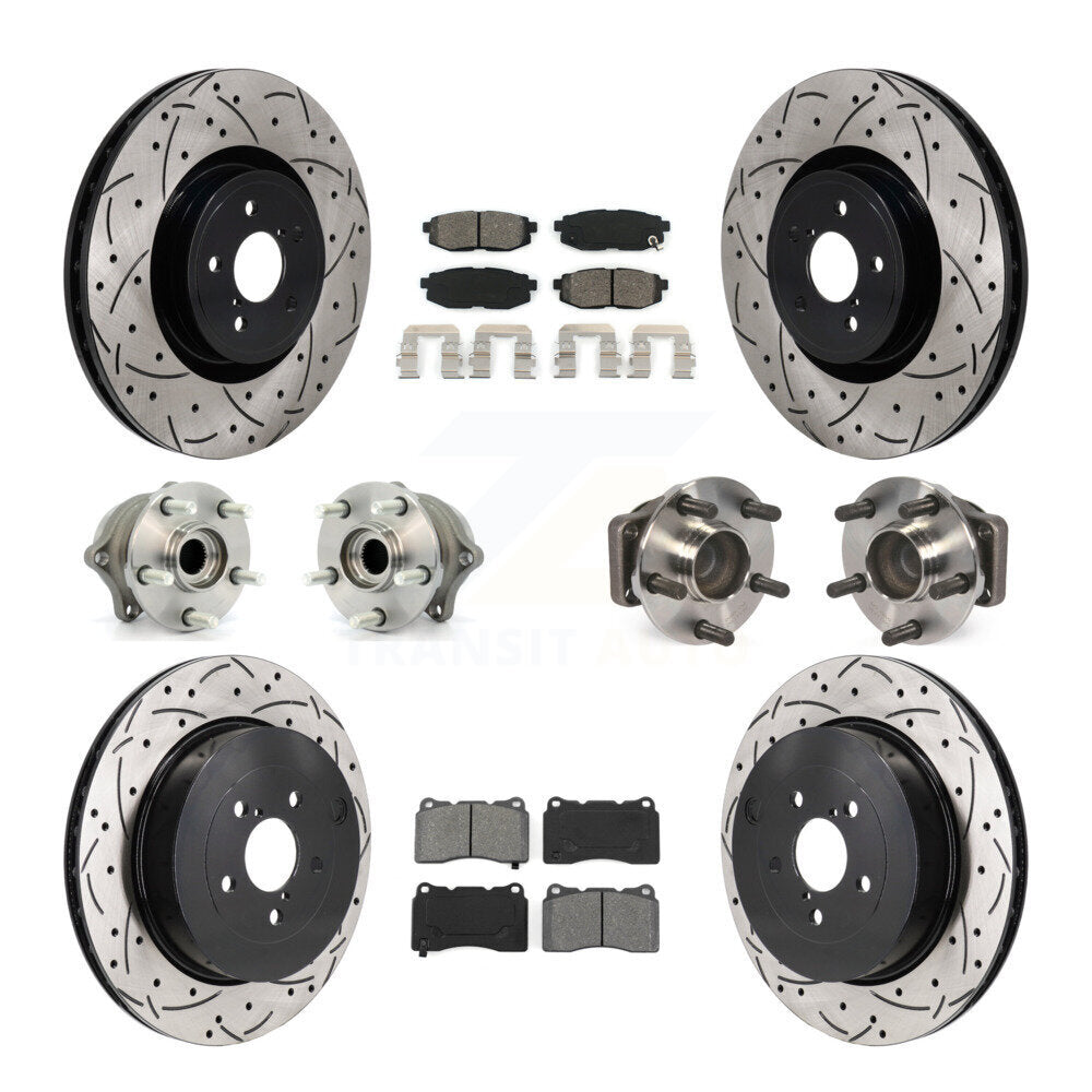 Kit de plaquettes de rotor de frein, roulement de moyeu avant et arrière (10 pièces) pour Subaru BRZ Bas 2017