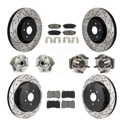Kit de plaquettes de rotor de frein, roulement de moyeu avant et arrière (10 pièces) pour Subaru BRZ Bas 2017