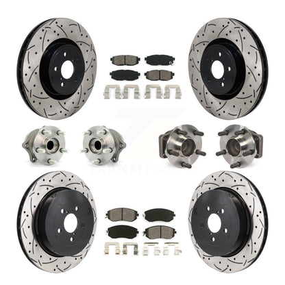 Kit de plaquettes de rotor de frein, roulement de moyeu avant et arrière (10 pièces) pour Toyota 86 Base/G 19