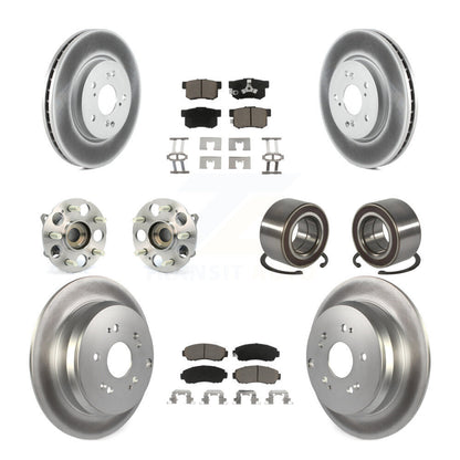 Kit de plaquettes de rotor de frein, roulement de moyeu avant et arrière (10 pièces) pour Honda CR-V Acura RD
