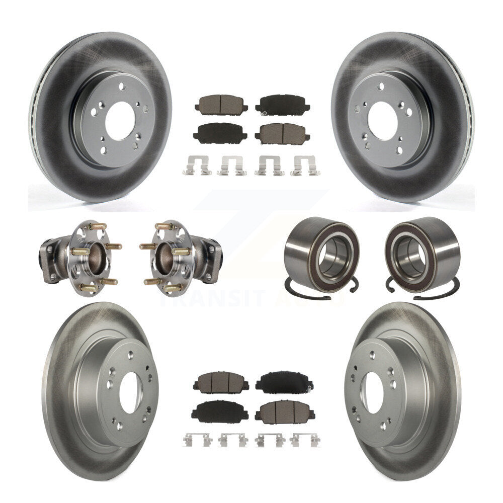Kit de plaquettes de rotor de frein, roulement de moyeu avant et arrière (10 pièces) pour Honda HR-V FW 16-22