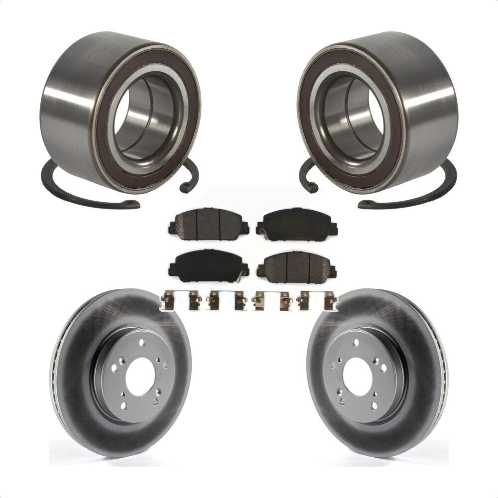 Kit de Rotor et de plaquettes de frein à disque revêtu de roulement de roue avant, pour Honda HR-2016 – 2022