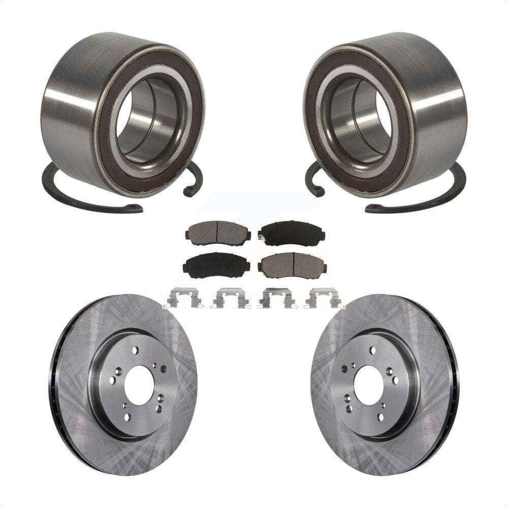 Kit de rotors et plaquettes de frein à disque de roulement de roue avant pour Honda CR-V Acura RDX