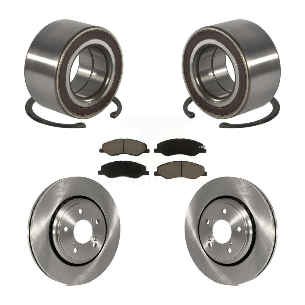 Kit de rotors et plaquettes de frein à disque de roulement de roue avant pour Honda Odyssey 2018 – 2023