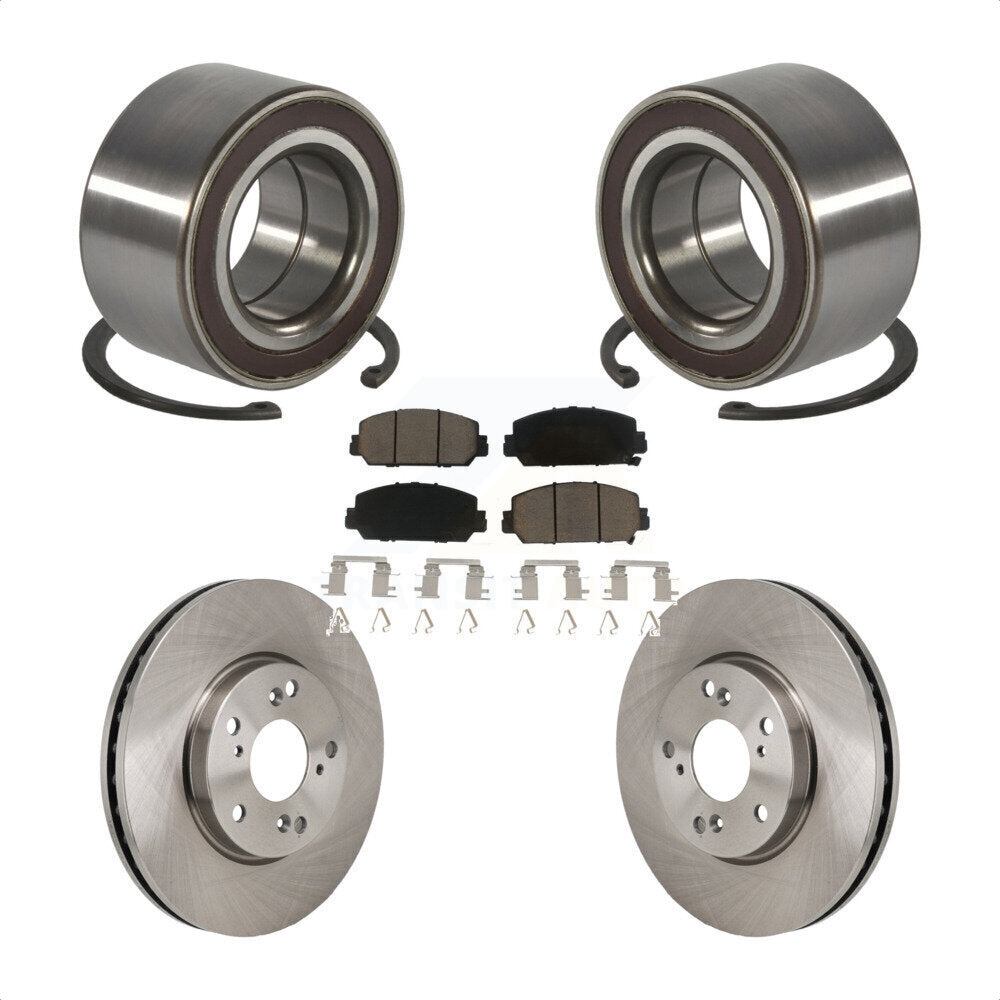 Kit de rotors et plaquettes de frein à disque de roulement de roue avant pour Honda Clarity 2017 – 2021