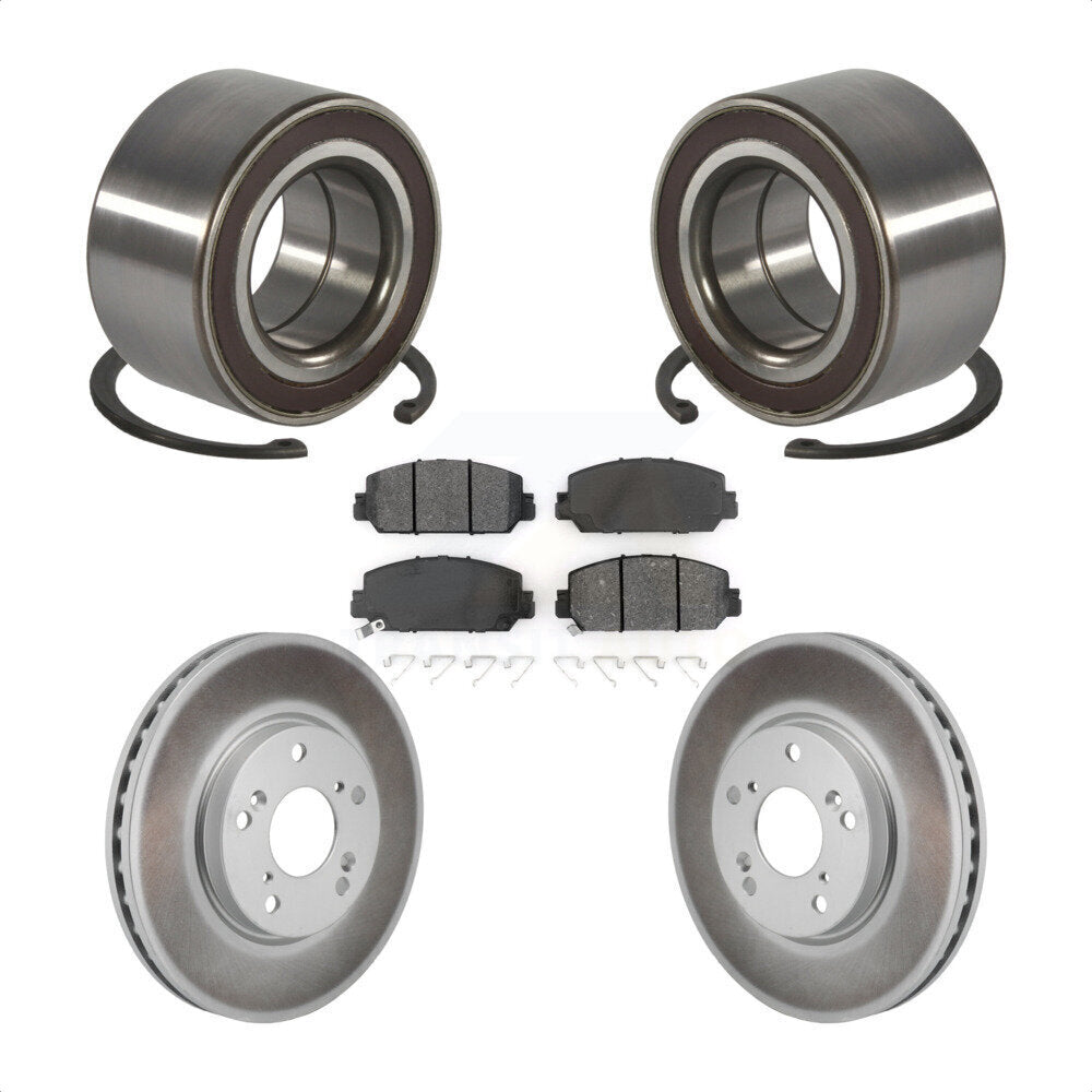 Kit de plaquettes de Rotor de frein à disque revêtues de roulement de roue avant, pour Honda Clarit 2017 – 2021
