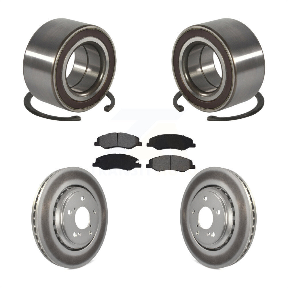 Kit de plaquettes de Rotor de frein à disque enduit de roulement de roue avant pour Honda Odysse 2018 – 2023