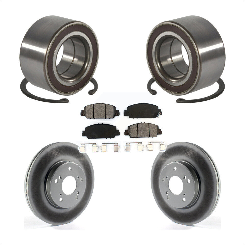 Kit de Rotor et de plaquettes de frein à disque revêtu de roulement de roue avant, pour Honda HR-2016 – 2022