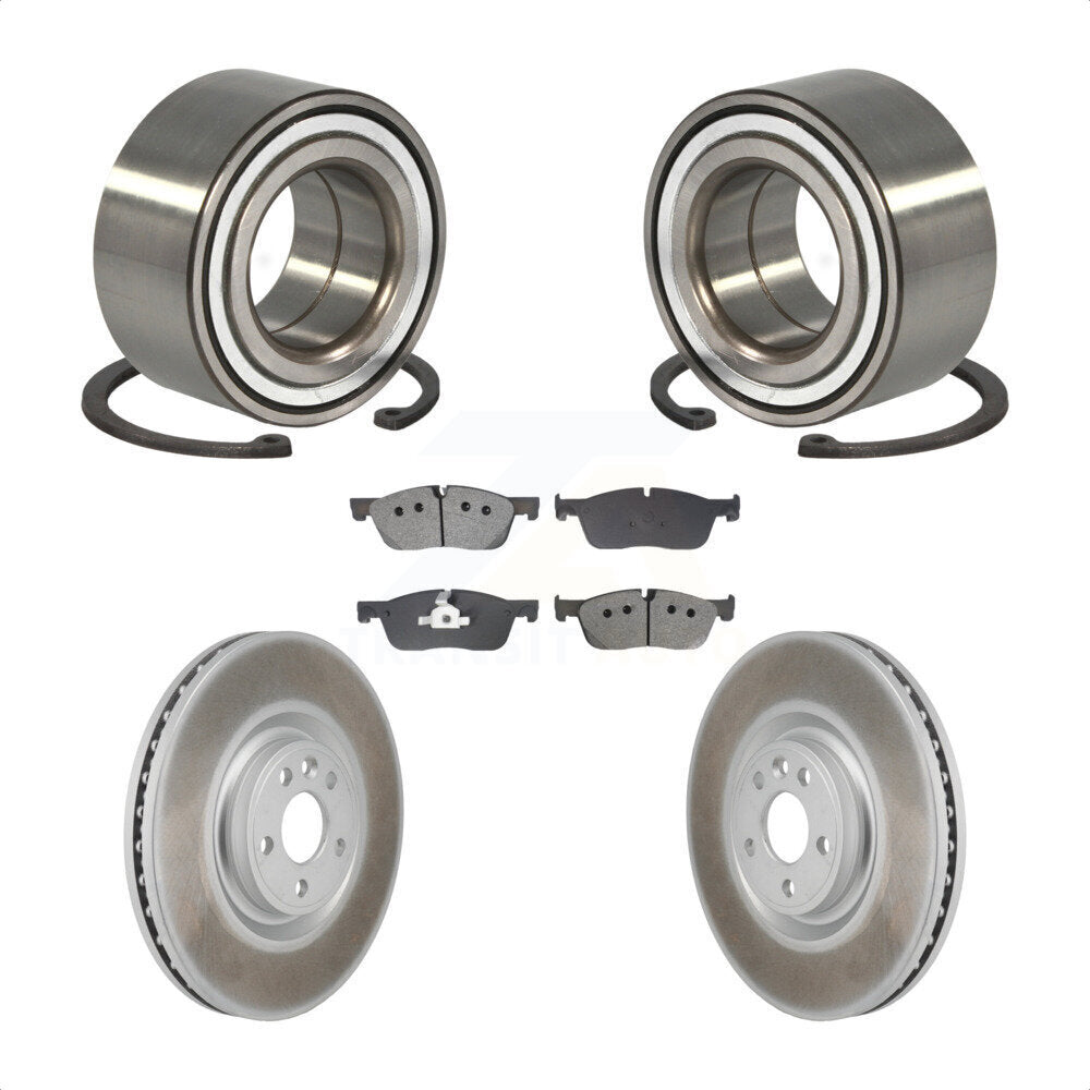 Kit de Rotor et plaquettes de frein revêtus de roulement de roue avant, pour Land Rover Discovery Spor