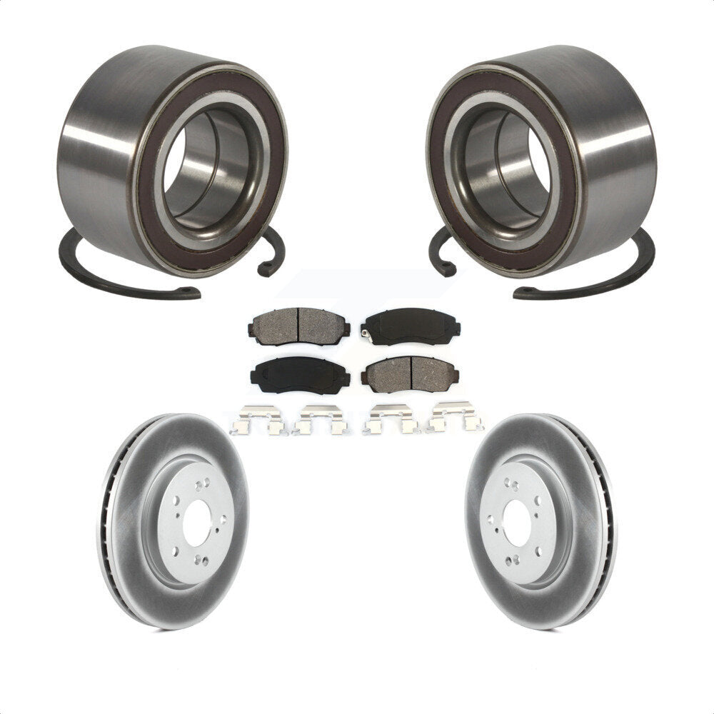 Kit de Rotor et de plaquettes de frein à disque revêtu de roulement de roue avant, pour Honda CR-V Acura RD