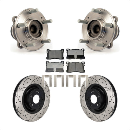 Kit de rotor et de plaquettes de frein à fente percée, roulement de moyeu avant, pour Hyundai Equu 2012 – 2016