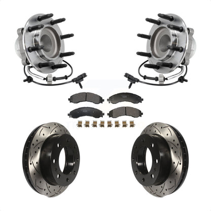 Kit de plaquettes de Rotor de frein, roulement de moyeu avant, fente percée, pour GMC Savana 2500 Chevrole