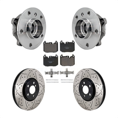 Kit de plaquettes de Rotor de frein, roulement de moyeu avant, fente de perçage, pour Mini Cooper Countryma