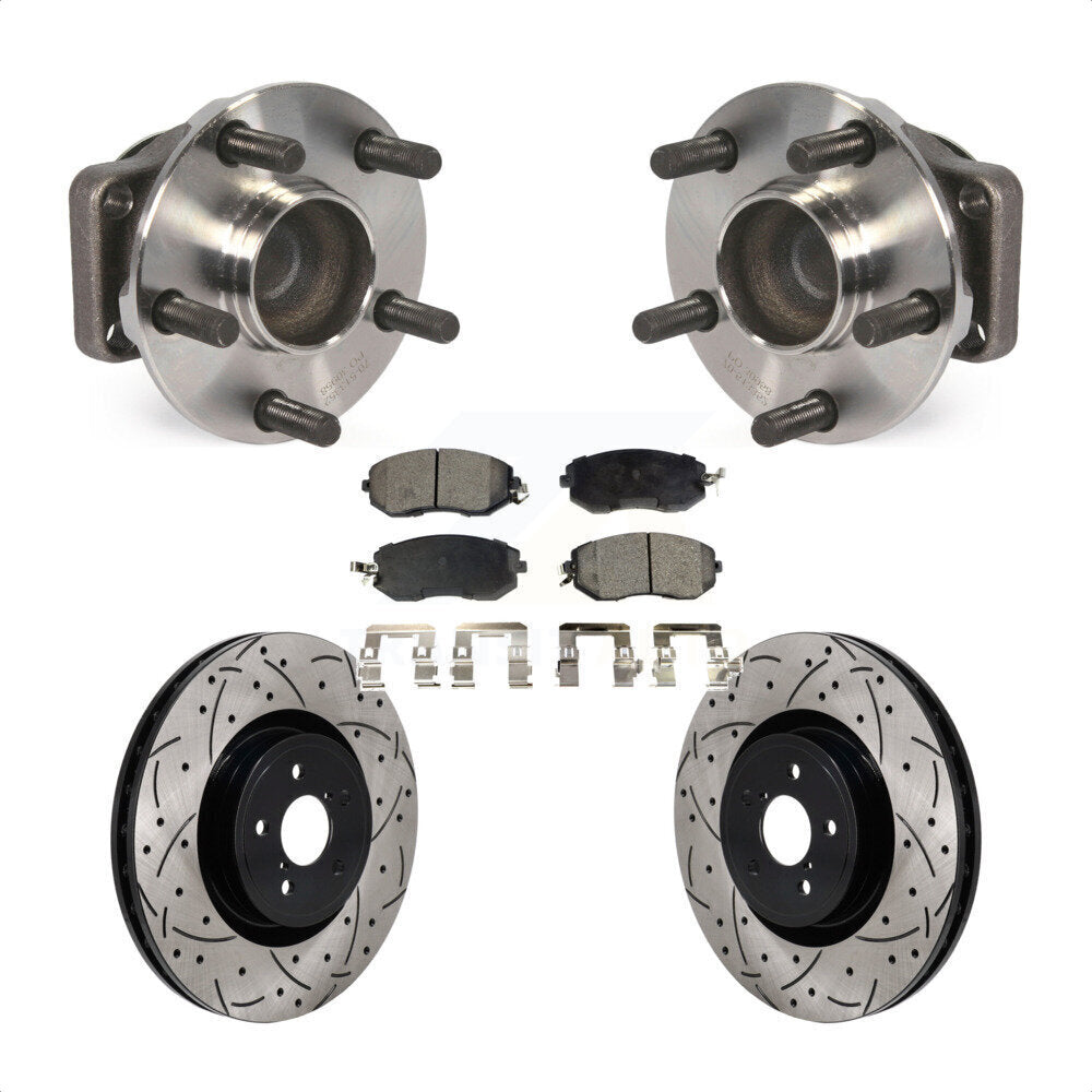Kit de plaquettes de Rotor de frein, roulement de moyeu avant, fente de perçage, pour Toyota 86 Base/G 2019