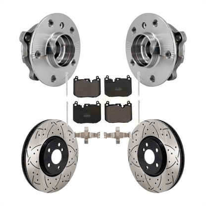 Kit de plaquettes de Rotor de frein, roulement de moyeu avant, fente de perçage, pour Mini Cooper Countryma