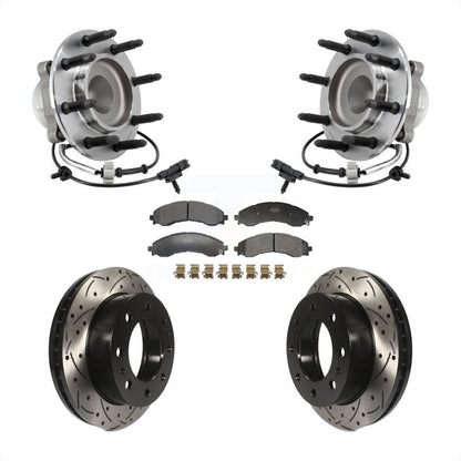 Kit de plaquettes de Rotor de frein, roulement de moyeu avant, fente percée, pour GMC Savana 2500 Chevrole
