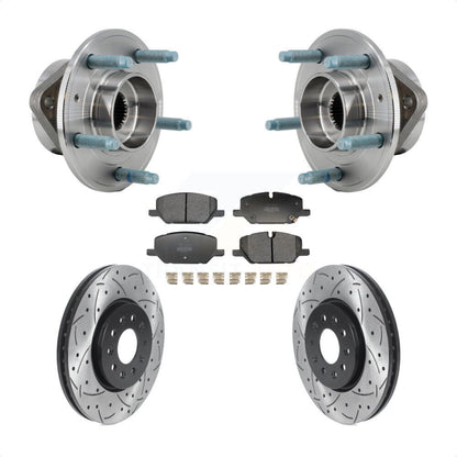Kit de plaquettes de Rotor de frein, roulement de moyeu avant, fente de perçage, pour Chevrolet Equinox GM