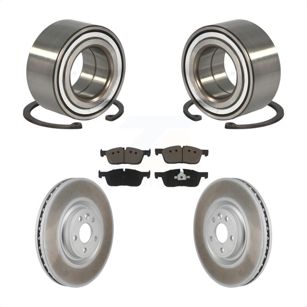 Kit de Rotor et plaquettes de frein revêtus de roulement de roue avant, pour Land Rover Discovery Spor