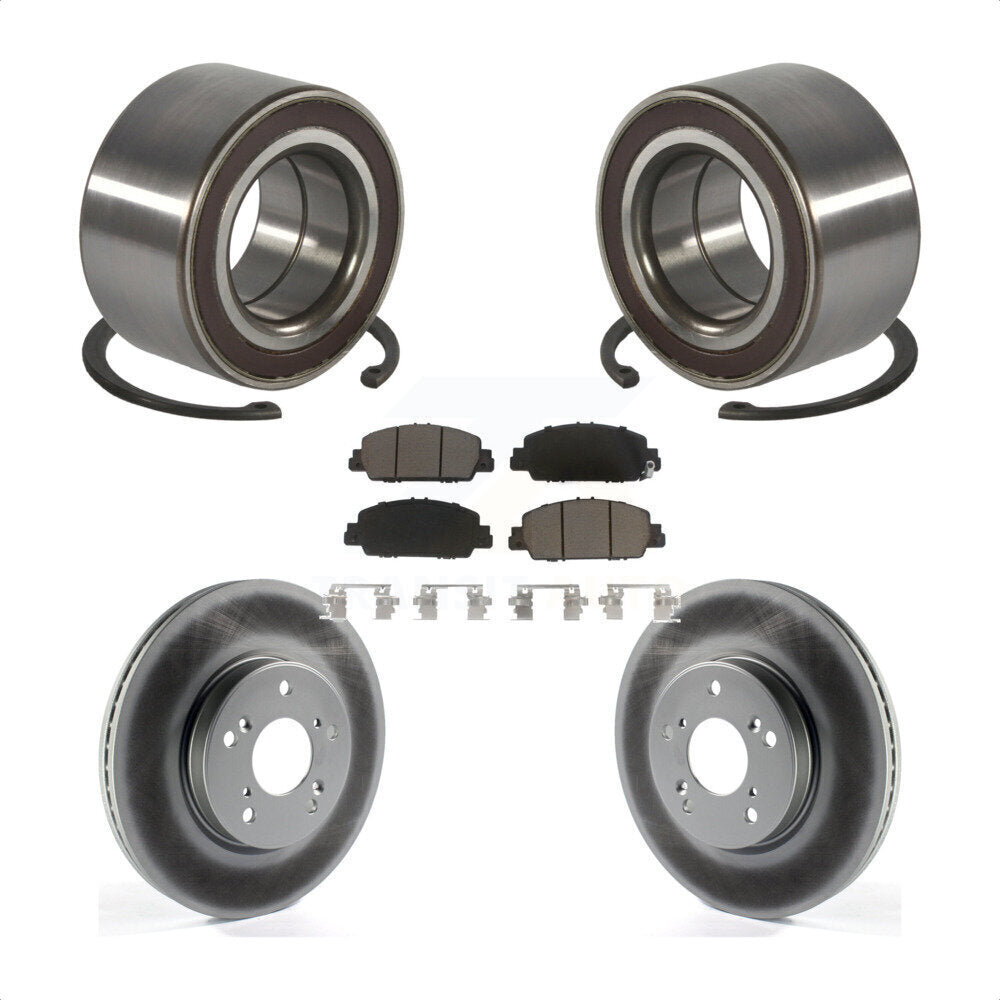 Kit de Rotor et de plaquettes de frein à disque revêtu de roulement de roue avant, pour Honda HR-2016 – 2022