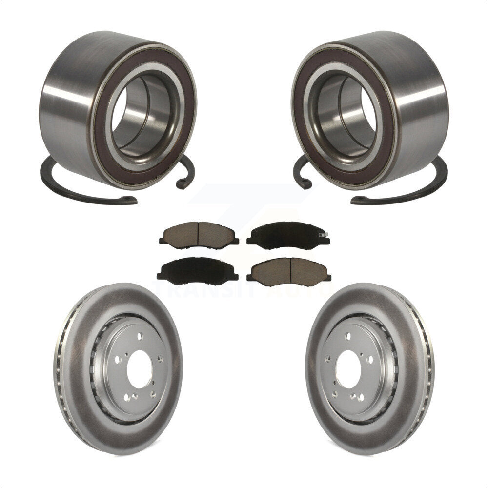 Kit de plaquettes de Rotor de frein à disque enduit de roulement de roue avant pour Honda Odysse 2018 – 2023