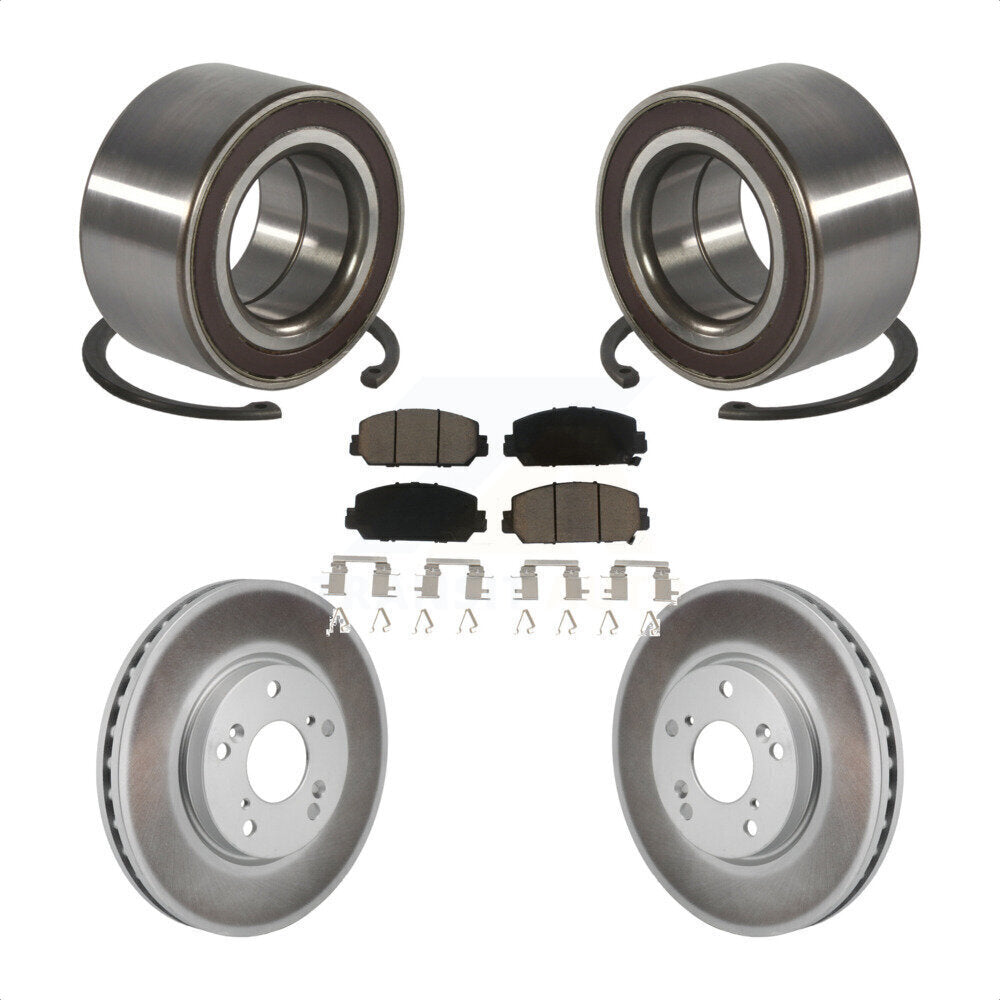 Kit de plaquettes de Rotor de frein à disque revêtues de roulement de roue avant, pour Honda Clarit 2017 – 2021