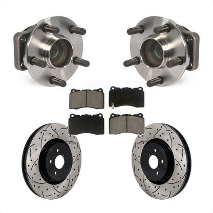 Kit de plaquettes de Rotor de frein, roulement de moyeu avant, fente de perçage revêtue, pour Subaru BRZ Toyota 8
