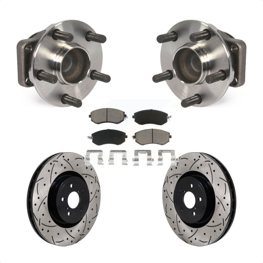 Kit de plaquettes de Rotor de frein, roulement de moyeu avant, fente de perçage, pour Toyota 86 Base/G 2019