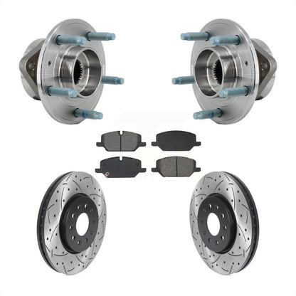 Kit de plaquettes de Rotor de frein, roulement de moyeu avant, fente de perçage, pour Chevrolet Equinox GM