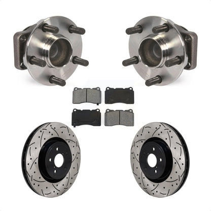 Kit de plaquettes de Rotor de frein, roulement de moyeu avant, fente de perçage revêtue, pour Subaru BRZ Toyota 8