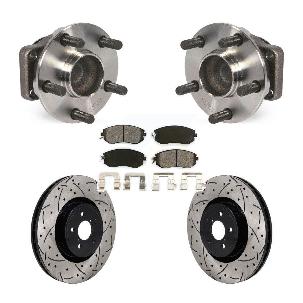 Kit de plaquettes de Rotor de frein, roulement de moyeu avant, fente de perçage, pour Toyota 86 Base/G 2019