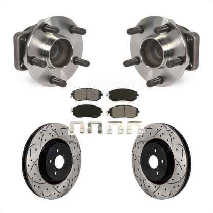 Kit de plaquettes de Rotor de frein, roulement de moyeu avant, fente de perçage, pour Toyota 86 Base/G 2019