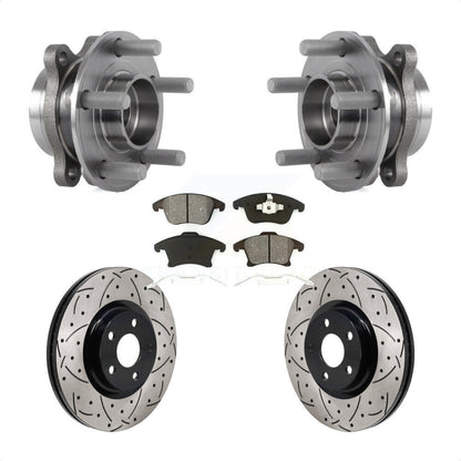 Kit de plaquettes de Rotor de frein, roulement de moyeu avant, fente de perçage, pour Lincoln MKZ 2017 2020 – 2.0