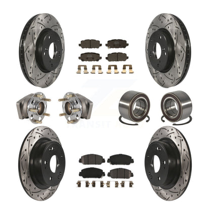 Kit de plaquettes de rotor de frein, roulement de moyeu avant et arrière (10 pièces) pour Honda HR-V AW 16-22