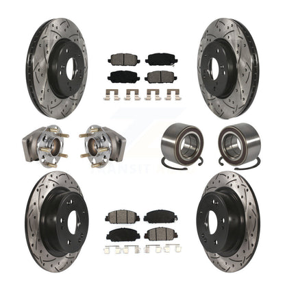 Kit de plaquettes de rotor de frein, roulement de moyeu avant et arrière (10 pièces) pour Honda HR-V AW 16-22