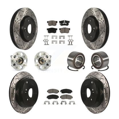Kit de plaquettes de rotor de frein, roulement de moyeu avant et arrière (10 pièces) pour Honda CR-V Acura RD
