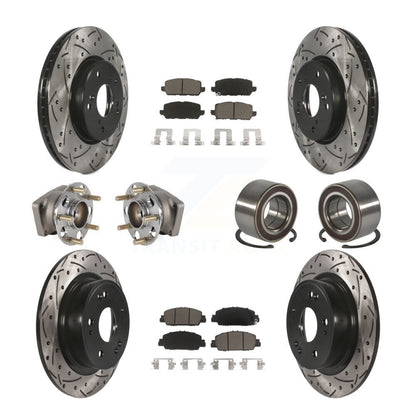 Kit de plaquettes de rotor de frein, roulement de moyeu avant et arrière (10 pièces) pour Honda HR-V AW 16-22