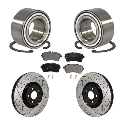 Kit de plaquettes de Rotor de frein, roulement de roue avant, fente percée, pour Land Rover Range Evoqu