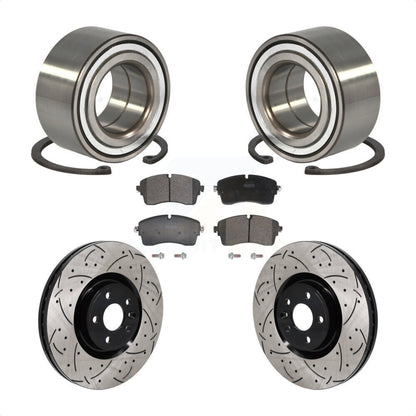 Kit de plaquettes de Rotor de frein, roulement de roue avant, fente percée, pour Land Rover Range Evoqu