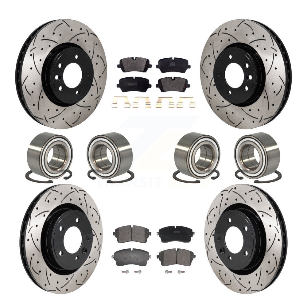 Kit de rotors et plaquettes de frein à roulement avant et arrière (10 pièces) pour Land Rover Discover