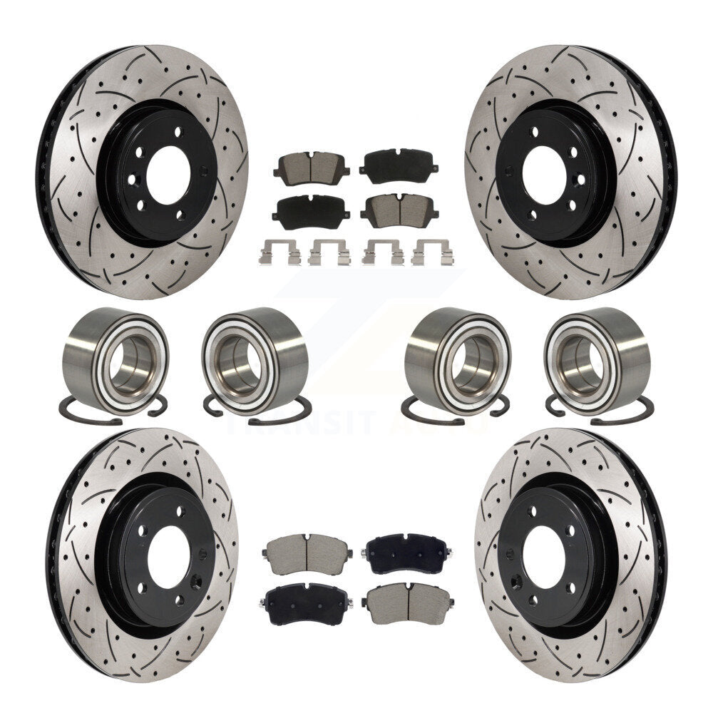Kit de rotors et plaquettes de frein à roulement avant et arrière (10 pièces) pour Land Rover Discover