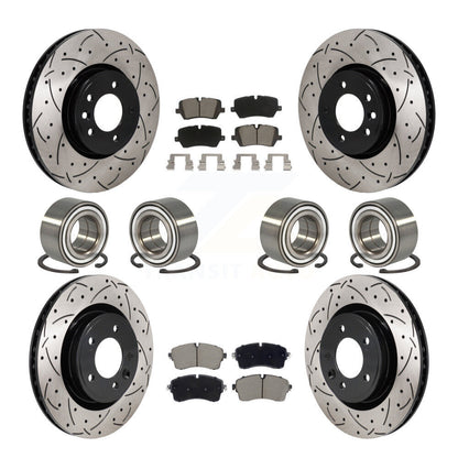 Kit de rotors et plaquettes de frein à roulement avant et arrière (10 pièces) pour Land Rover Discover