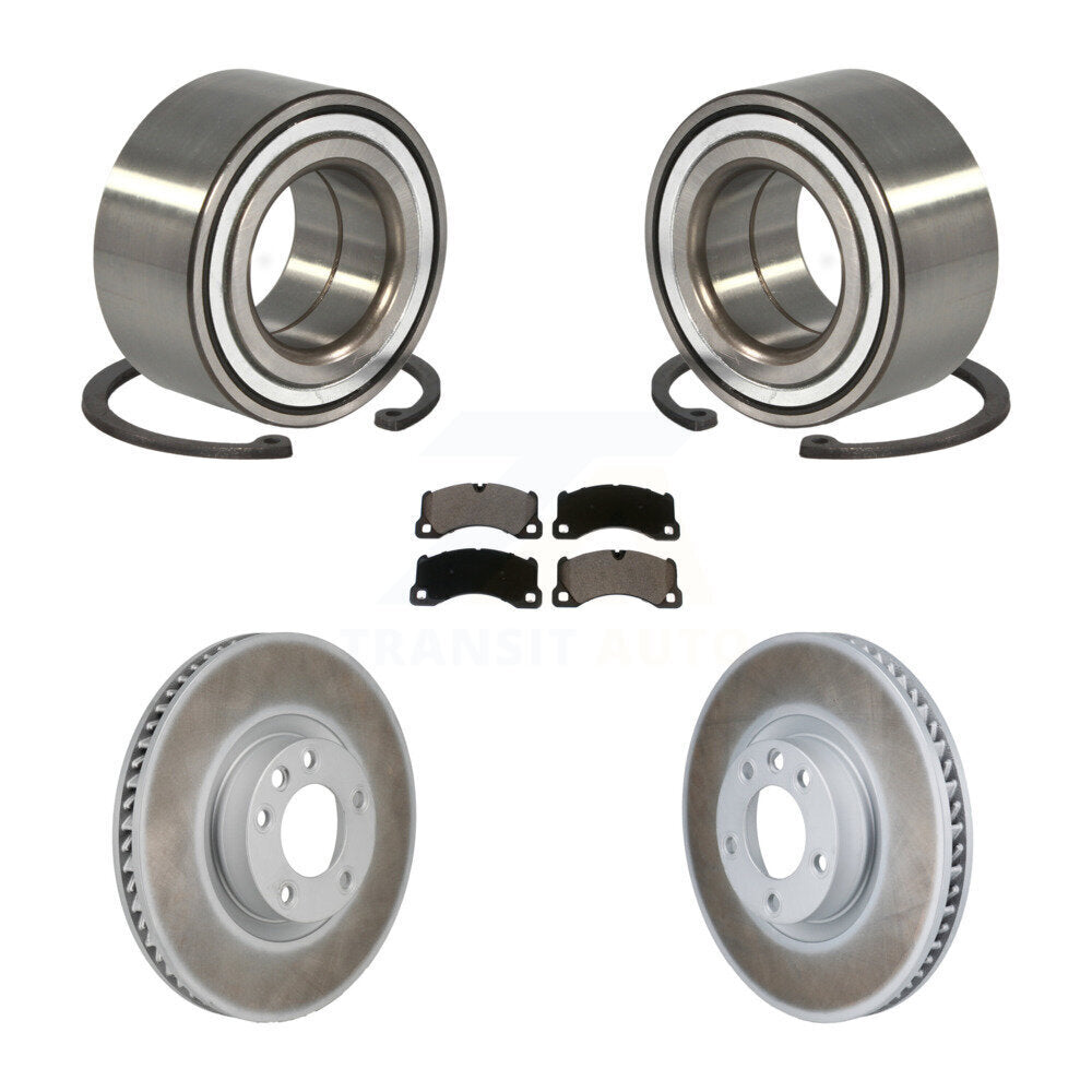 Kit de Rotor et plaquettes de frein revêtus de roulement de roue avant, pour Volkswagen Touareg Porsch