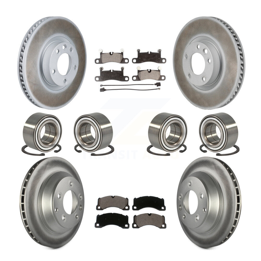 Kit de plaquettes de Rotor de frein à disque revêtu de roulement avant et arrière (10 pièces) pour Volkswagen Touare