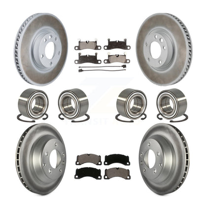 Kit de plaquettes de Rotor de frein à disque revêtu de roulement avant et arrière (10 pièces) pour Volkswagen Touare