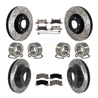 Kit de plaquettes de Rotor de frein à disque revêtu de roulement avant et arrière (10 pièces) pour Volkswagen Touare