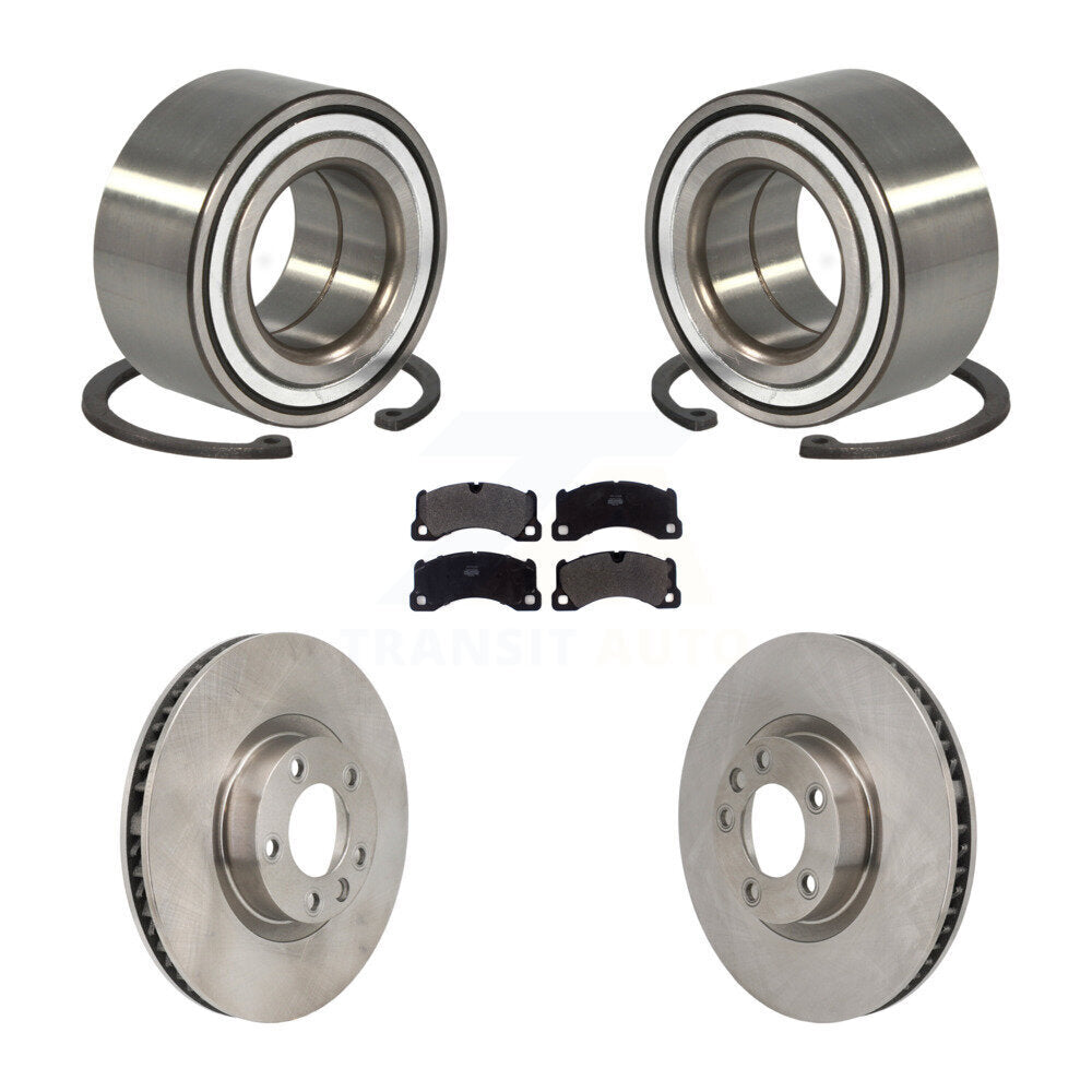 Kit de Rotor et plaquettes de frein, roulement de roue avant, pour Volkswagen Touareg Porsche Cayenn