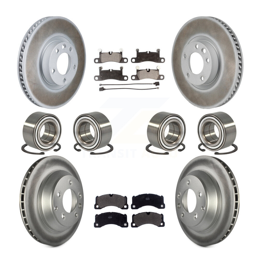 Kit de plaquettes de Rotor de frein à disque revêtu de roulement avant et arrière (10 pièces) pour Volkswagen Touare