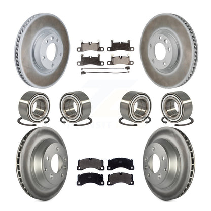 Kit de plaquettes de Rotor de frein à disque revêtu de roulement avant et arrière (10 pièces) pour Volkswagen Touare